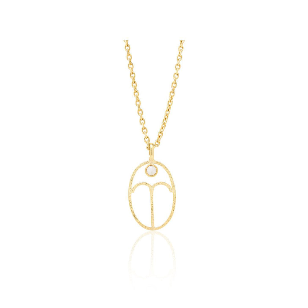 Collana con rune zodiacali cave Olivenorma Birthstone