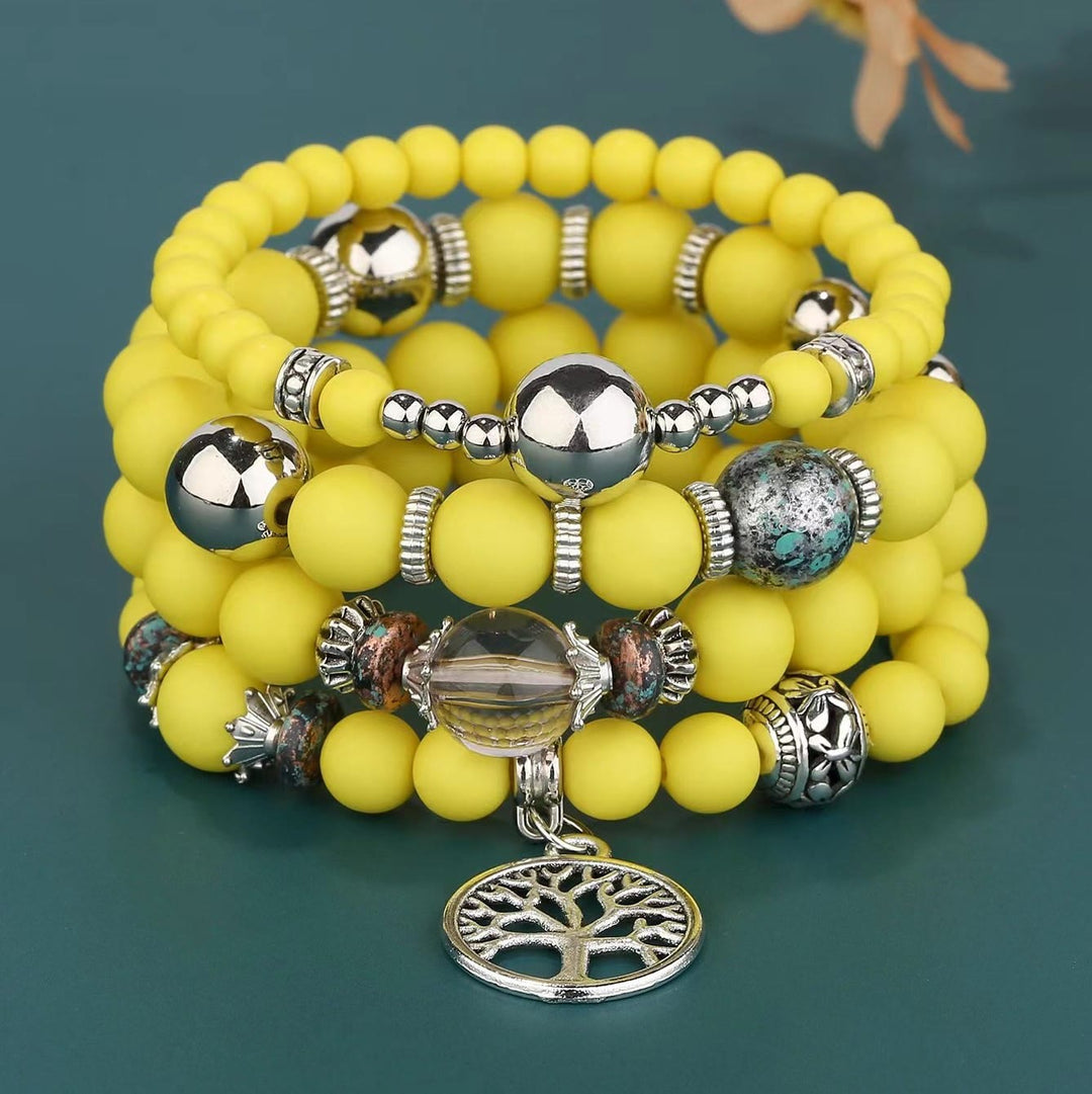 Olivenorma Bohemia Set di bracciali con perline Albero della vita 