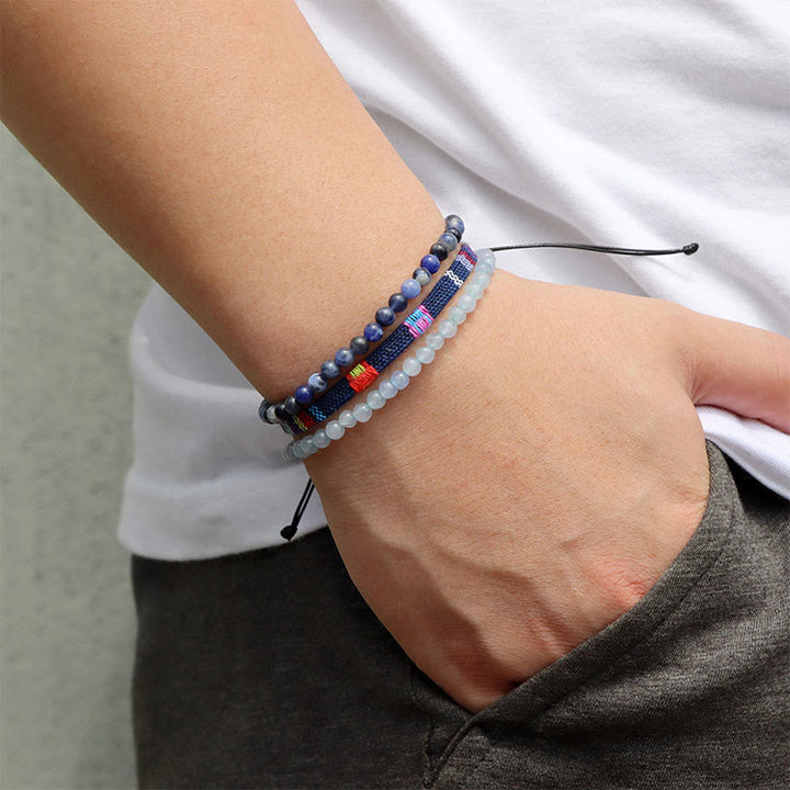 Olivenorma Bohemia Africa Bracciale in cristallo turchese
