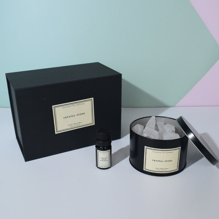 Olivenorma Diffusore Pietra Olio Essenziale Cristallo Aromaterapia Confezione Regalo