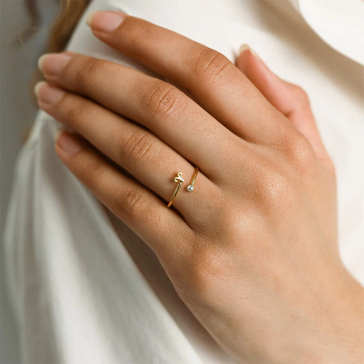 Anello con pietra portafortuna dello zodiaco Olivenorma