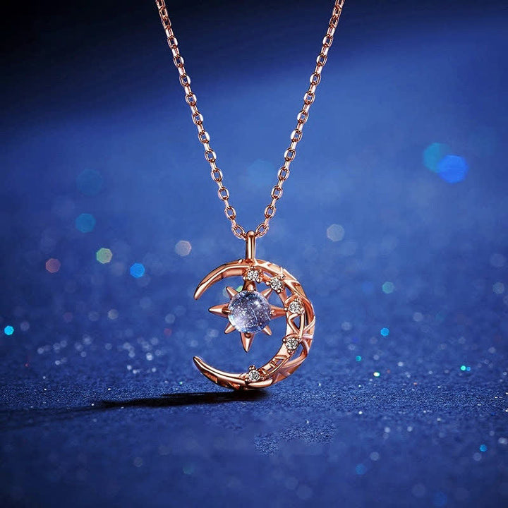 Collana Olivenorma Celestial Dainty Moon con pietra di luna