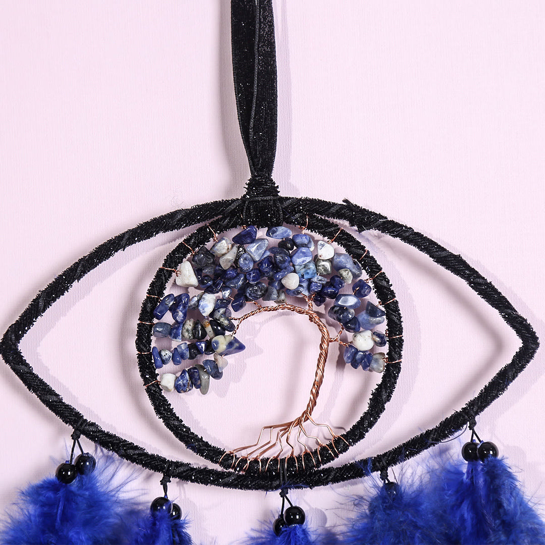 Olivenorma Sodalite Albero della Vita Piuma Acchiappasogni