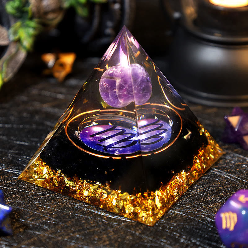 Olivenorma Ametista Palla Ossidiana Ghiaia Zodiaco Vergine Orgone Piramide 
