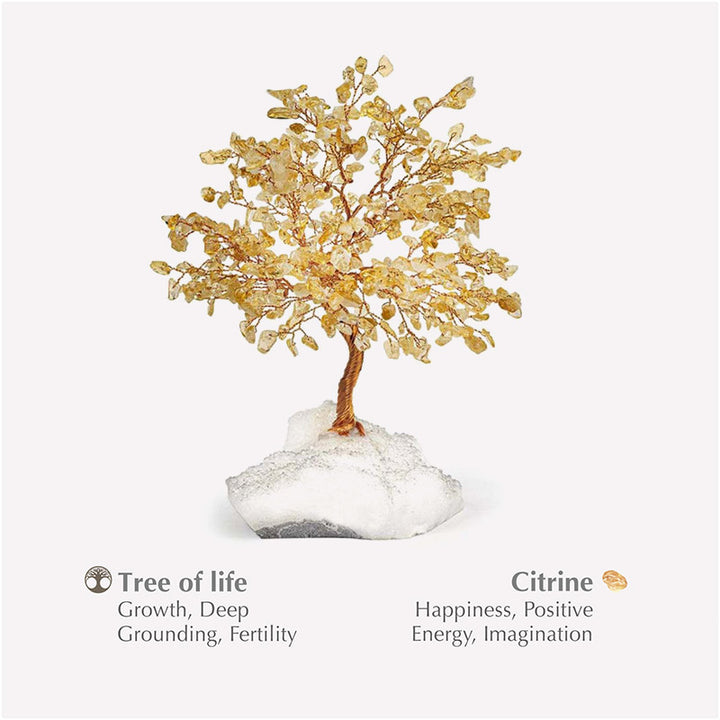 Olivenorma Energia Positiva - Albero di Cristallo di Citrino Feng Shui 