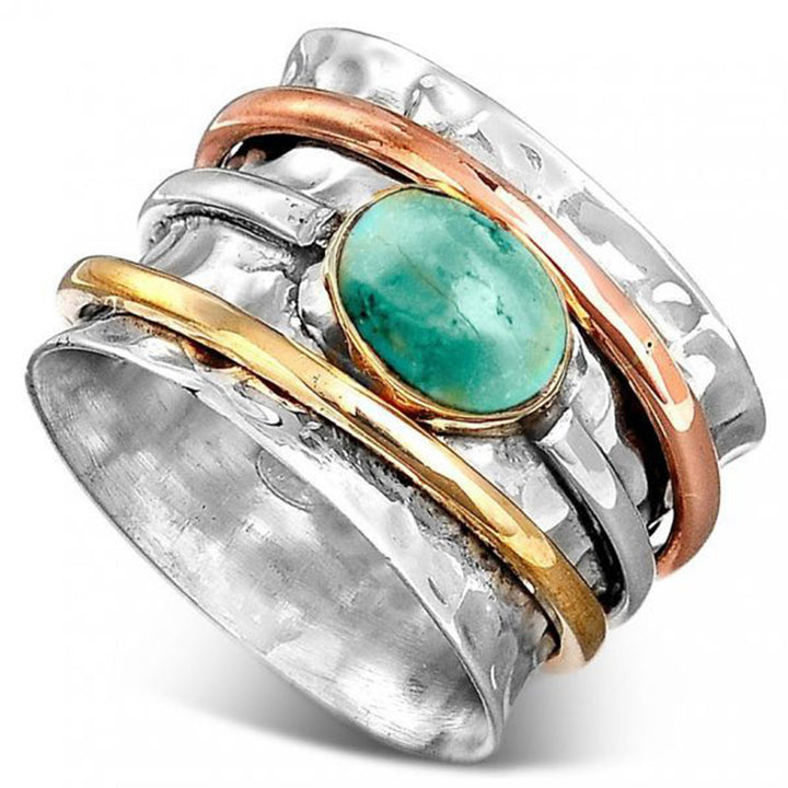 Anello portafortuna in pietra di luna Olivenorma