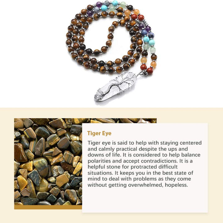 Mala di cristallo naturale per chakra