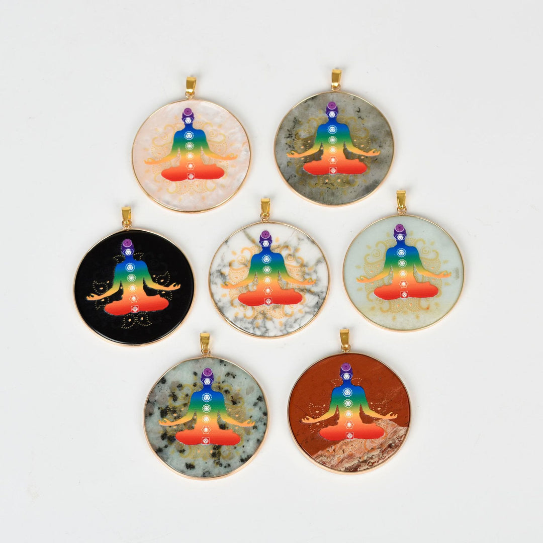 Collana Olivenorma Crystal Hamsa Chakra Albero della vita 