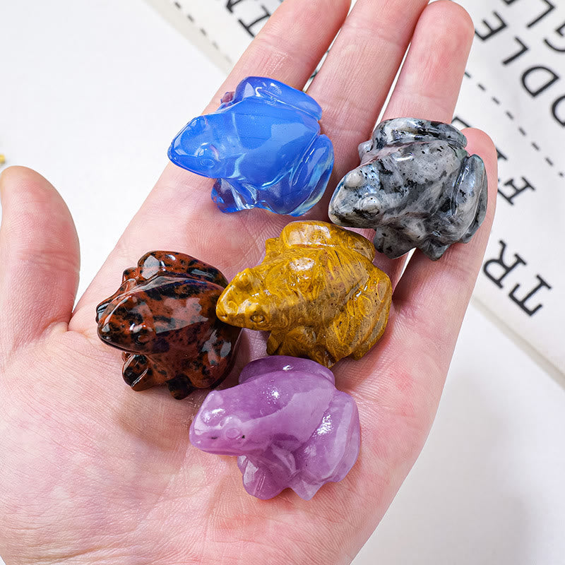 Decorazione della pietra preziosa della rana della pietra preziosa dello spirito sereno Olivenorma - image 46