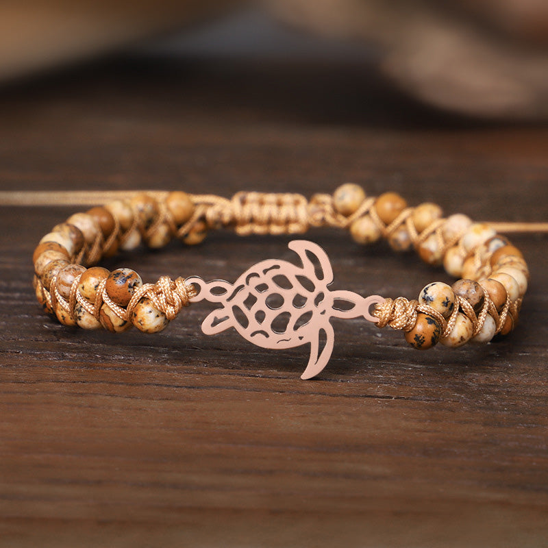 Bracciale tartaruga in pietra naturale