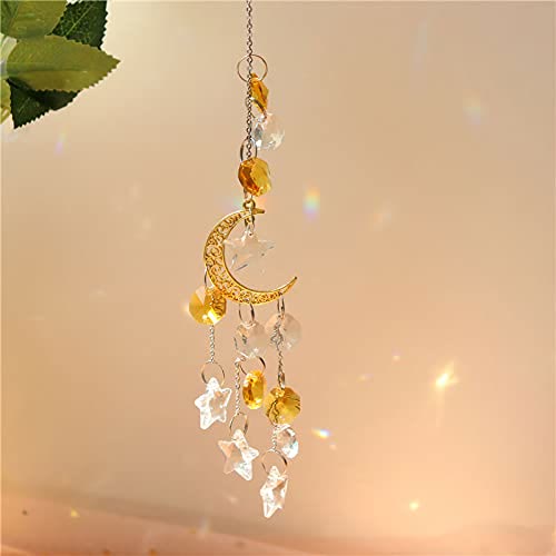 Olivenorma Moon Prism Crystal Suncatcher Campanello a vento 
