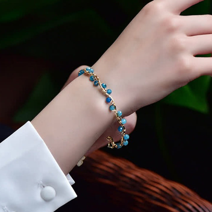 Bracciale di pietra preziosa di purificazione in pietra naturale Moroxite 