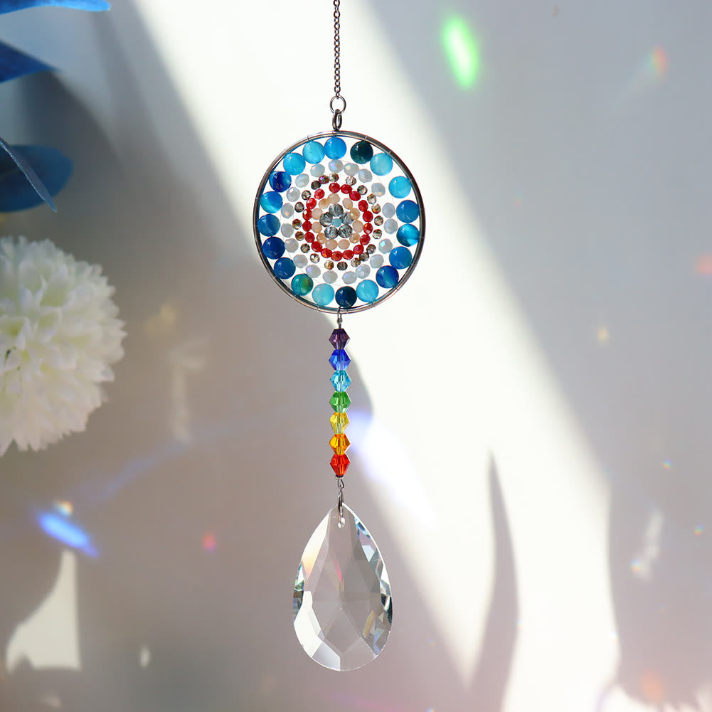 Olivenorma Crystal Suncatchers Campanello a vento Chakra fatto a mano 
