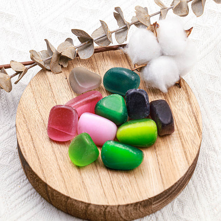 Pietra preziosa naturale burattata Olivenorma Cat's Eye