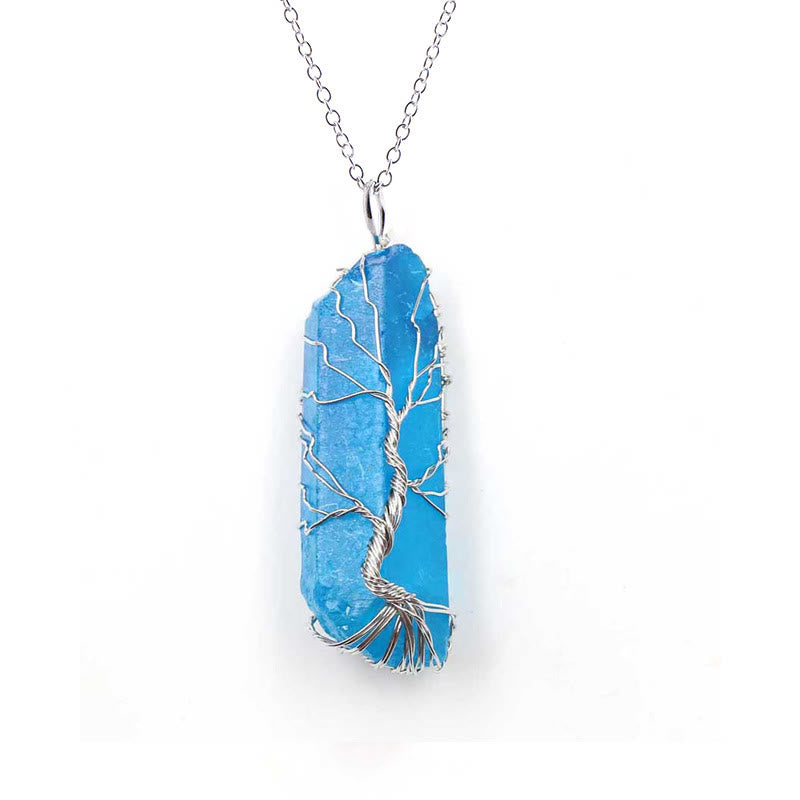 Olivenorma"Life Energy" - Collana di cristallo dell'albero della vita