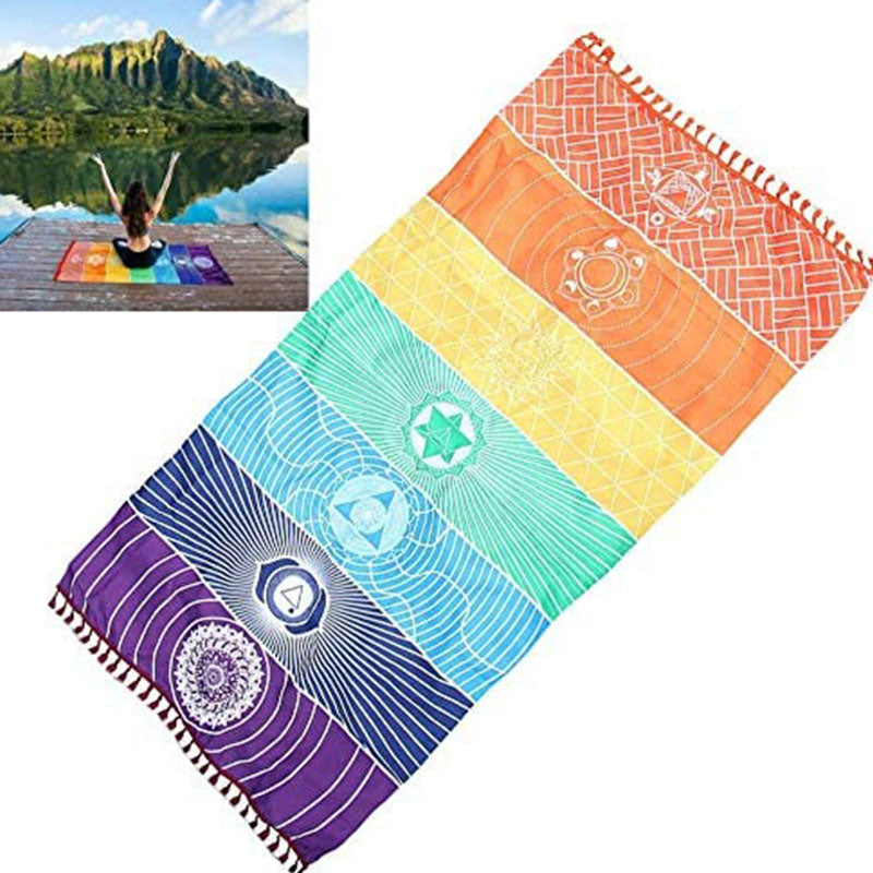 Tappetino yoga arcobaleno Olivenorma Chakra