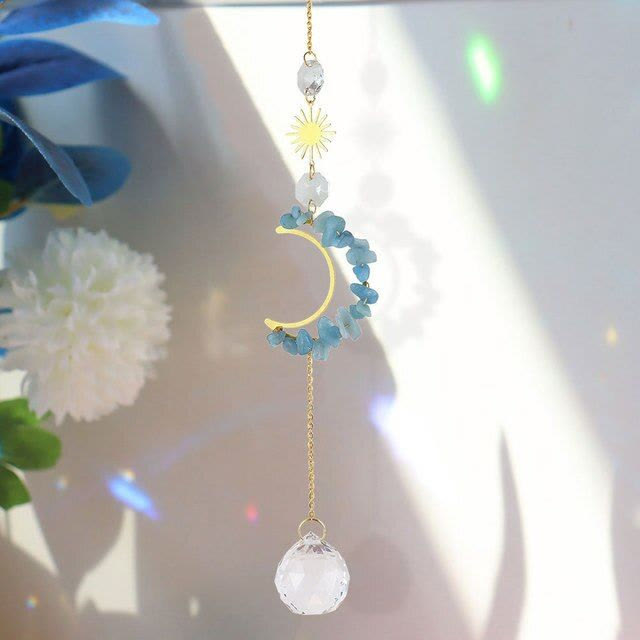 Olivenorma Moon Suncatcher - Campanello a vento da parete