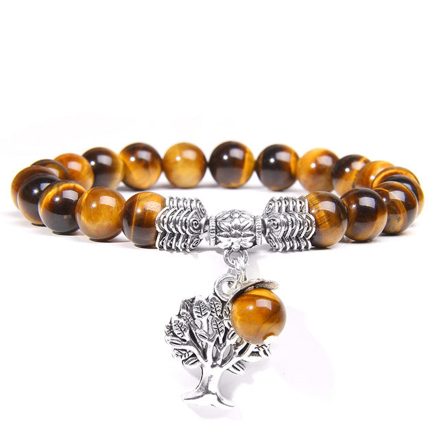 Braccialetto Albero della vita in cristallo naturale 