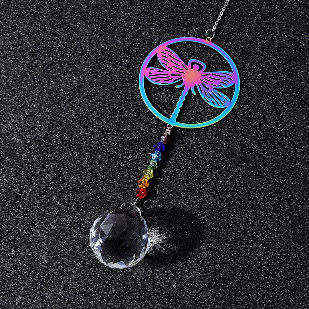 Olivenorma Clear Crystal Chakra Beads Hanging Wind Chime Suncatcher - image 35