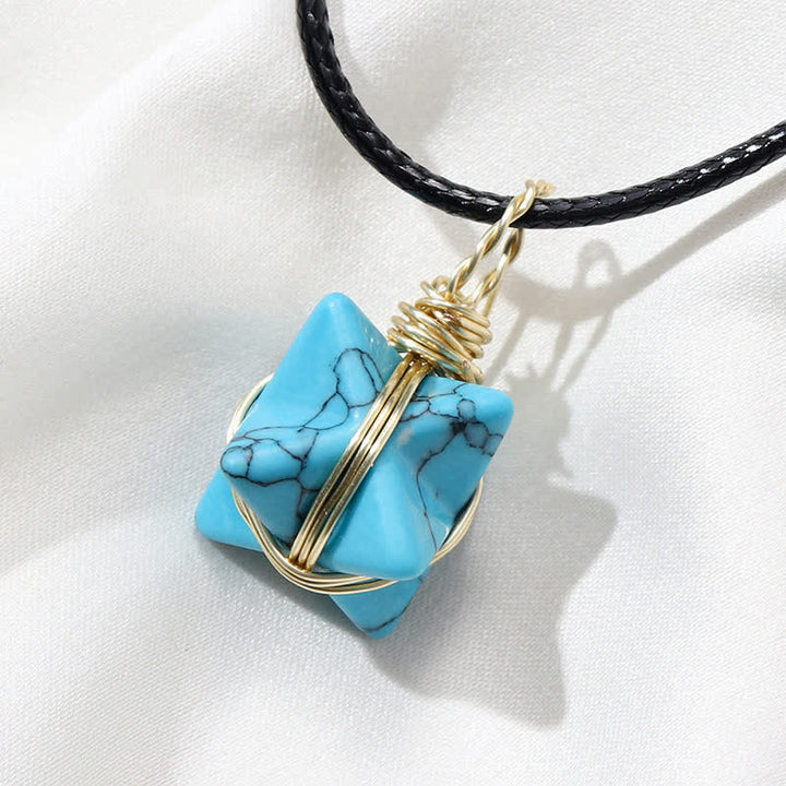 DIVINE LIGHT VEHICLE - Collana Merkaba di cristallo