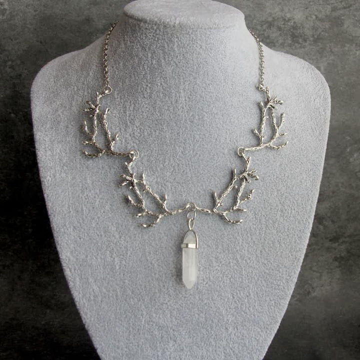 Olivenorma "La luce del Mantra" - Collana esagonale in cristallo naturale