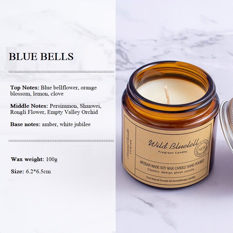 Candela profumata senza fumo Olivenorma in tazze di vetro per la casa