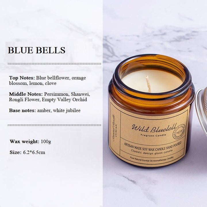 Candela profumata senza fumo Olivenorma in tazze di vetro per la casa