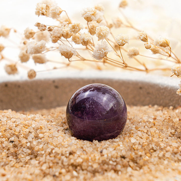 Sfera di cristallo purificante dell'anima in ametista Olivenorma