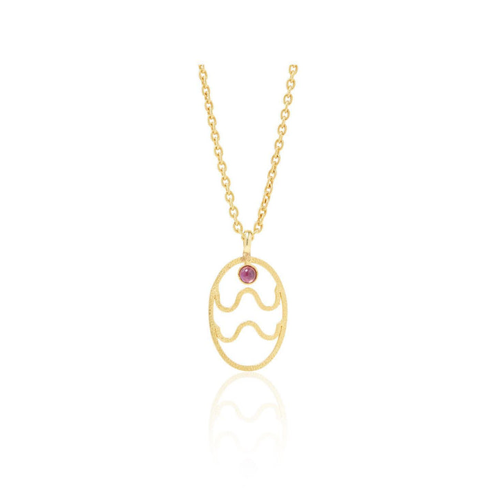 Collana con rune zodiacali cave Olivenorma Birthstone