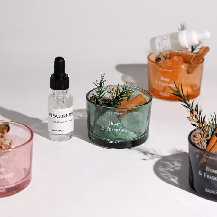 Olivenorma Natural Crystal Flameless Essential Oil Cristallo Aromaterapia 