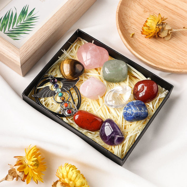 Olivenorma Pietre preziose per chakra lucide irregolari naturali per meditazione Set di cristalli