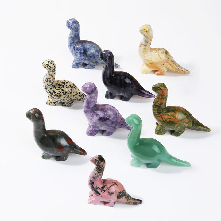 Olivenorma 2,5 pollici cristallo dinosauro casa docor decorazione pietra preziosa 