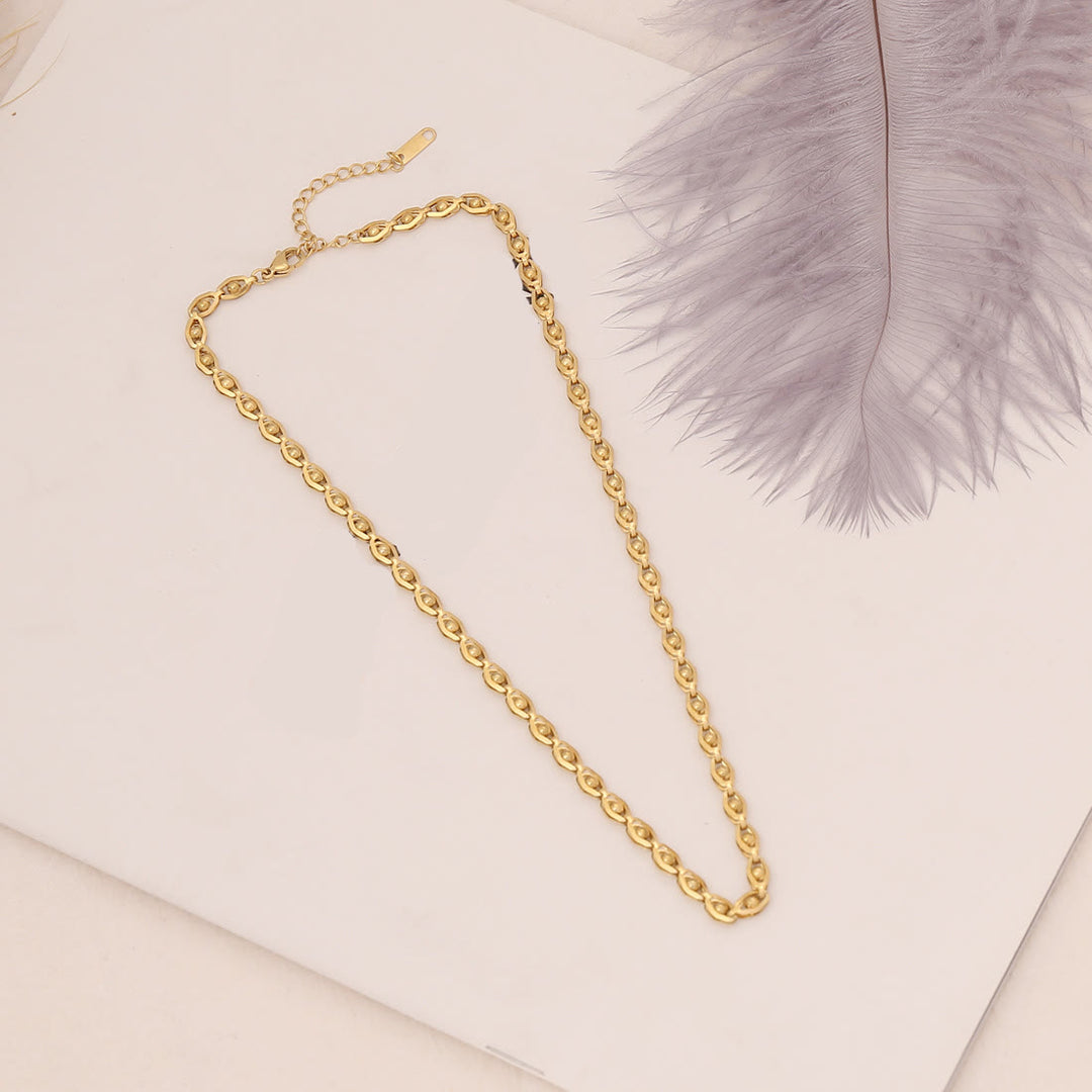 Olivenorma Amazzonite naturale Malocchio Collana Bracciale Orecchini Set