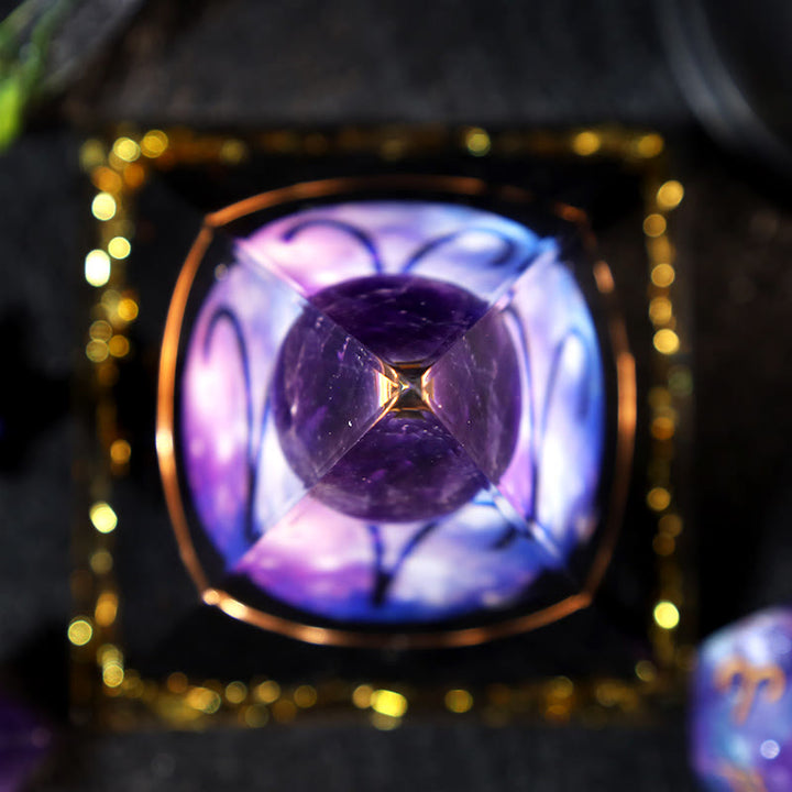 Olivenorma Ametista Palla Ossidiana Ghiaia Zodiaco Ariete Orgone Piramide