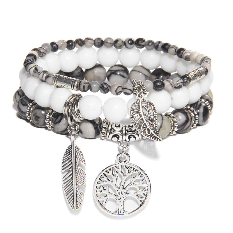 Olivenorma "Nature's Healing Moments" Set di bracciali Albero della vita da 3 pezzi 