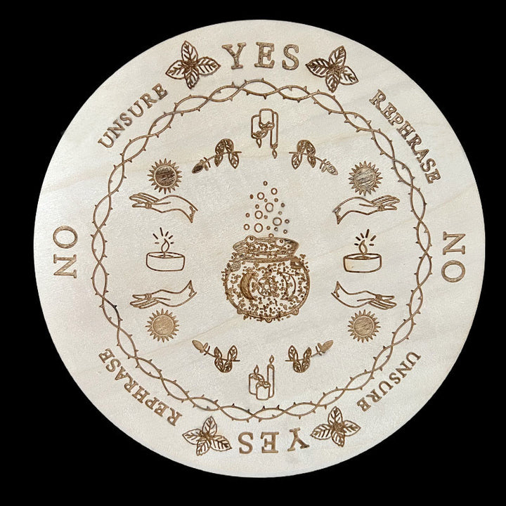 Olivenorma Il gioco del pendolo divinatorio in legno Carta dei tarocchi 