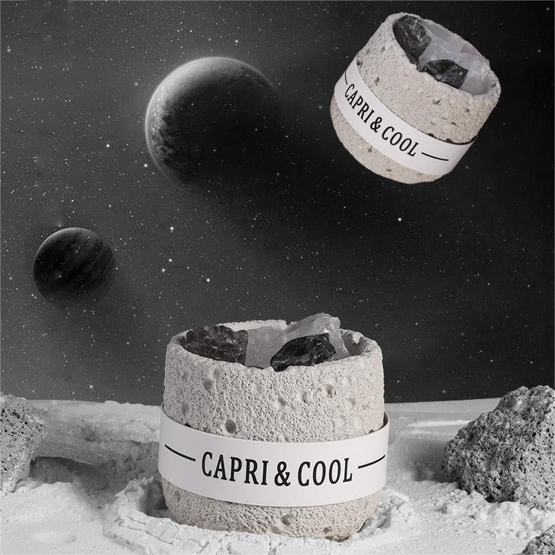 Olivenorma Cristallo Naturale Luna Superficie Design Cristallo Aromaterapia 