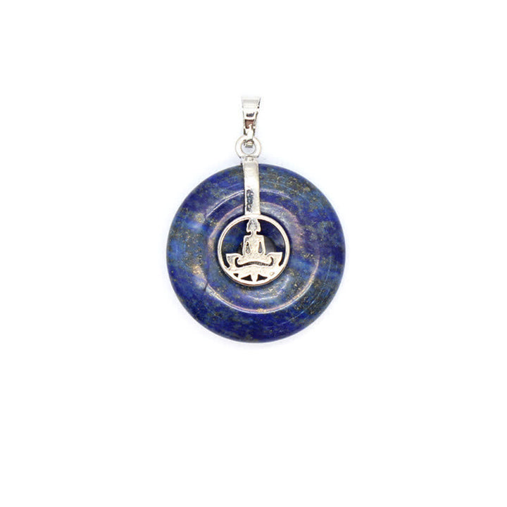 Collana con fibbia della pace in cristallo naturale Olivenorma e albero della vita
