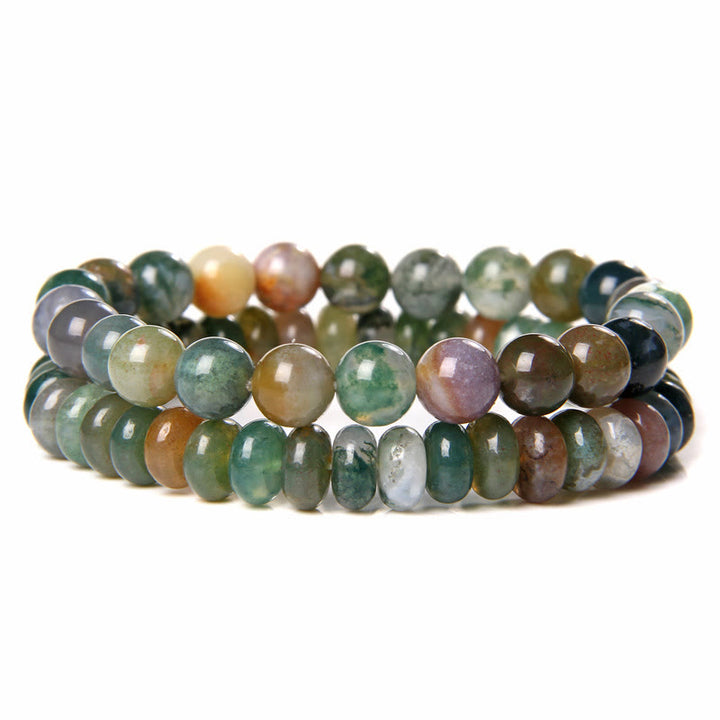 Olivenorma Beaded Jewelry per uomo Set di bracciali a doppio strato 