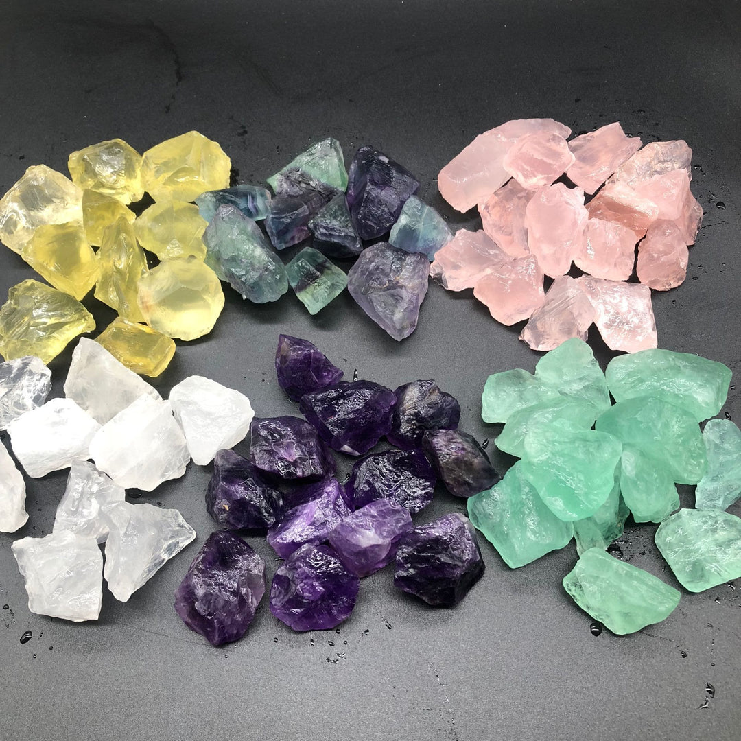 Olivenorma Crystal Rainbow Fluorite Pietra naturale
