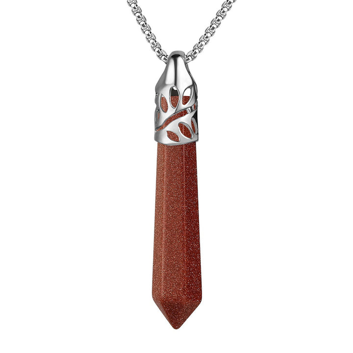 Collana con pietre preziose di protezione dai proiettili di cristallo