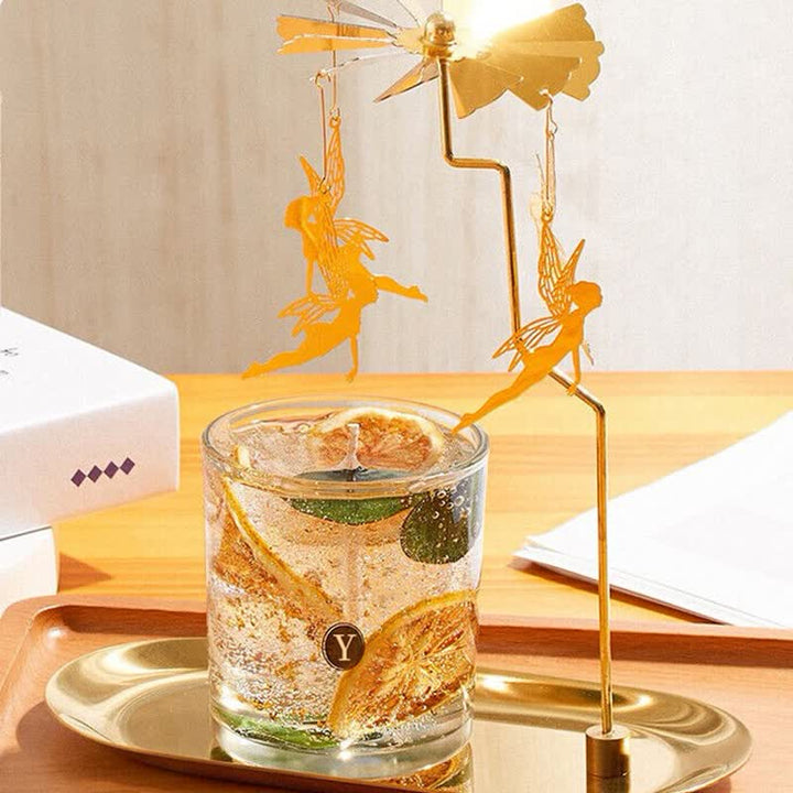 Olivenorma Candela romantica per aromaterapia con fiori veri