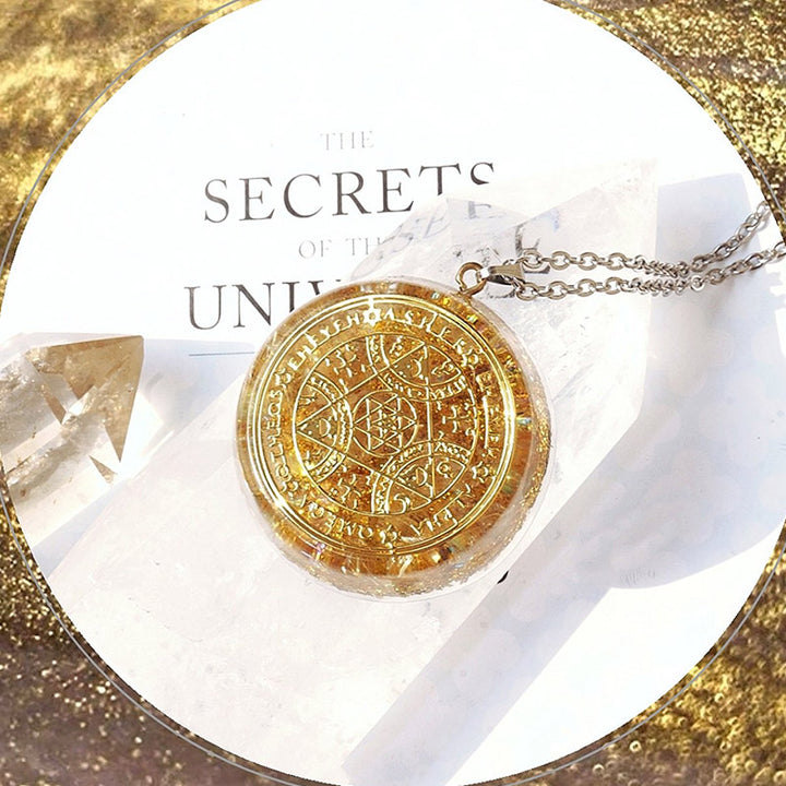 Collana con citrino naturale Olivenorma Forza 