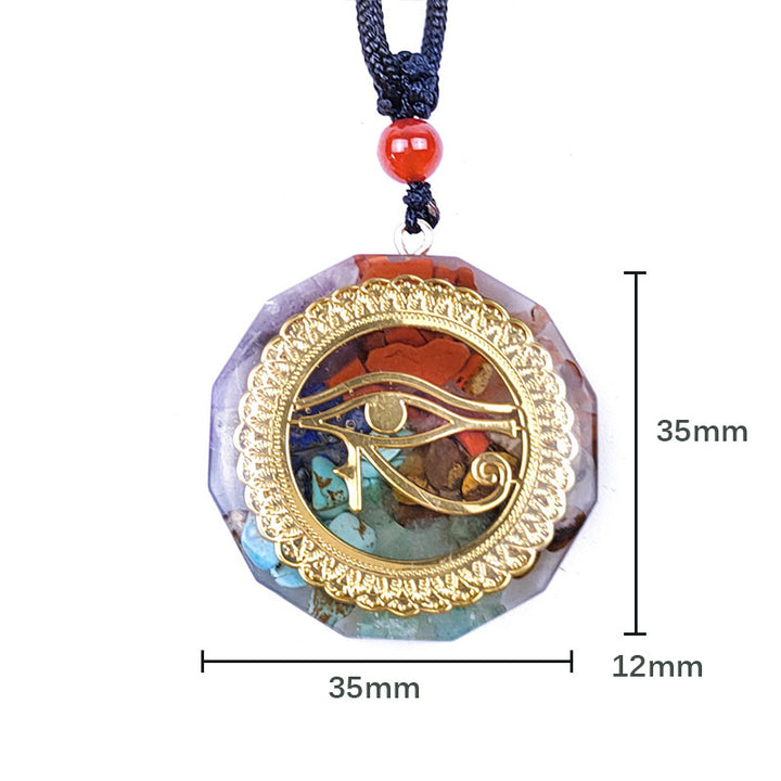 Collana di guarigione dei chakra Olivenorma Orgone