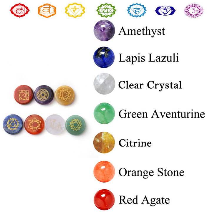 Set di cristalli curativi per i chakra