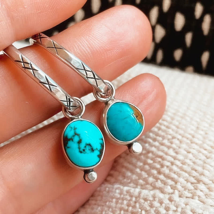 Olivenorma 925 orecchini in argento retrò turchese