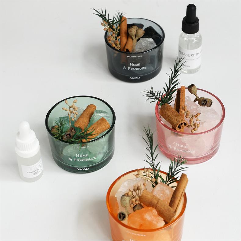 Olivenorma Natural Crystal Flameless Essential Oil Cristallo Aromaterapia 