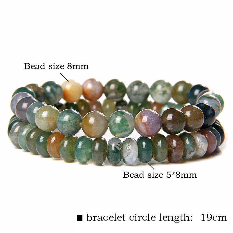 Olivenorma Beaded Jewelry per uomo Set di bracciali a doppio strato 