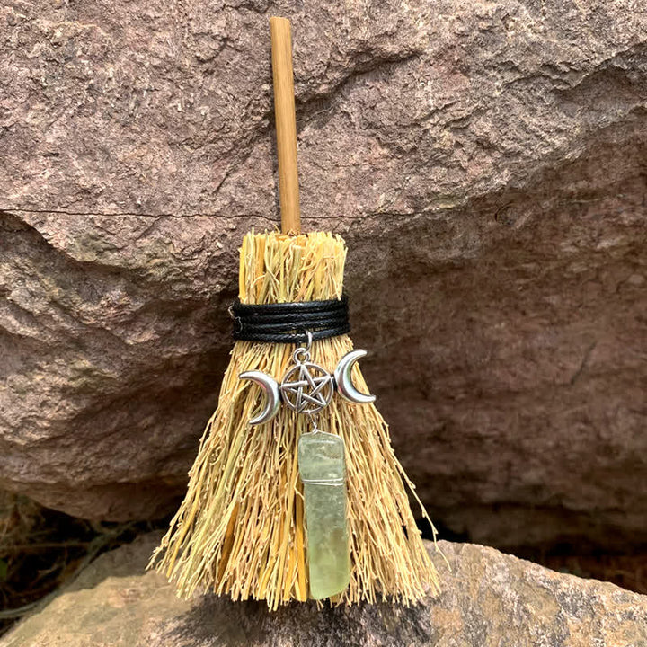 Olivenorma Mini Magic Broom Luna Stella Cristallo Ornamento
