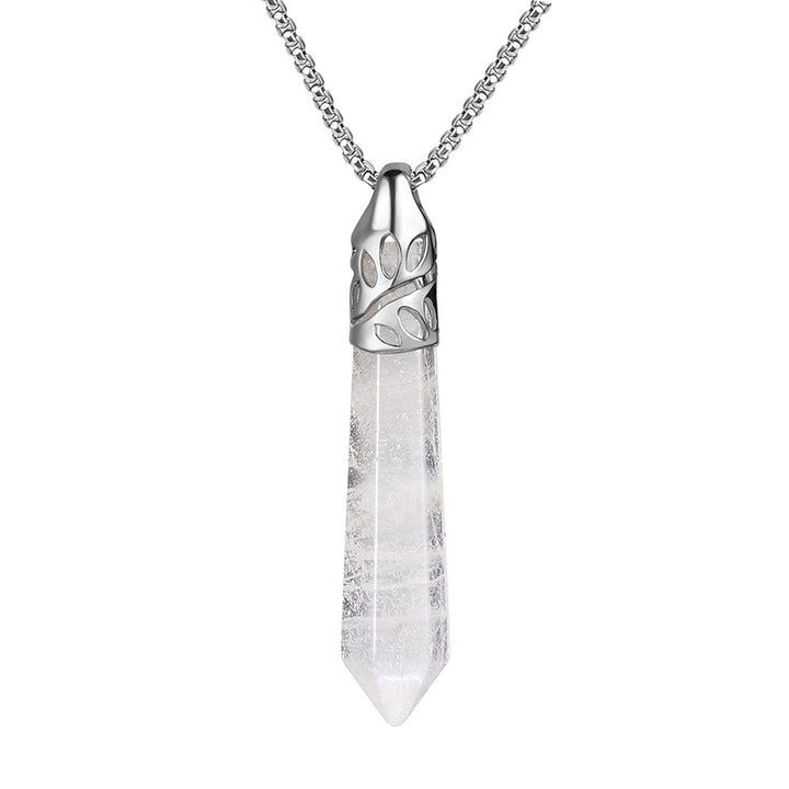 Collana con pietre preziose di protezione dai proiettili di cristallo